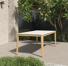 Amazonia 9-Piece Rectangular Dining Set White Eucalyptus Wood