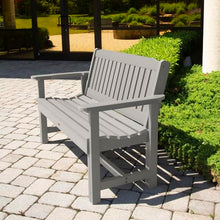 Sequoia Professional Commercial Grade Exeter Garden Bench, 4ft, Harbor Gray