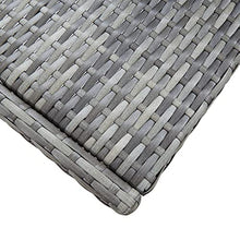 vidaXL 9-Piece Patio Bar Set in Gray - Outdoor-Friendly Acacia Wood and Poly Rattan Construction with Padded Seat Cushions and Easy-Assembly Design