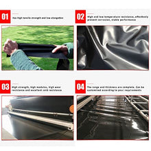 EDGUN 0.2mm Pond Liner for Garden, Black HDPE Small Fish Pond Liners,Rubber Pond Tarp Easy Cutting Underlayment, for Fountains, Water Garden Pond Liners Seals (Size : 6X 10 m)