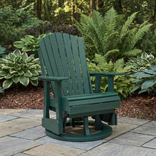 Signature Design by Ashley Adirondack Outdoor Swivel Glider Chair, Green