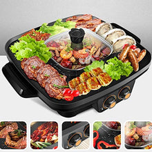 Multifunctional Electric Barbecue Grill Smokeless Non Stick BBQ 2 Favor Hot Pot in 1 Multi Cooker