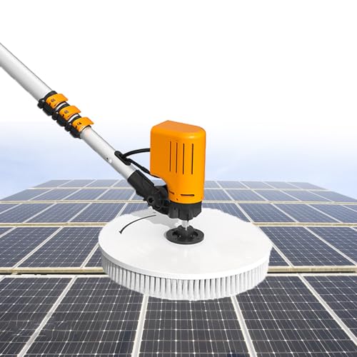 iumLeap Brushless Motor Rotating Cleaning Brush, Single Head Solar Panel Cleaner, Automatic Water Supply Cleaning Kit,for Windows Glass, Billboards(Lithiumbattery-3.5m)
