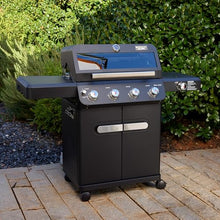Monument Grills Mesa Series, 4+1 Outdoor Barbecue Stainless Steel 4 Burners & 1 Side Burner Propane Gas Grill, 52,000 BTU Patio Garden Barbecue Grill with Knob Controls, Mesa425, Black