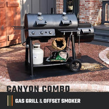 Oklahoma Joe's Canyon Combo Dual Fuel 3-Burner Propane Gas and Charcoal Smoker and Grill with 1031 sq. in. Cooking Area in Black