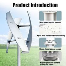 16000W/20000W Wind Turbine Generator 12V/24V/48V/220V 3 Blade Wind Vertical Generator 3 Phase AC Permanent Magnet Generator Wind Turbine Kit with Controller,for Home/Boat/Chalet/Motor Home(16000W,24V)