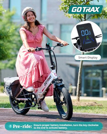 Gotrax R2 20" Folding Electric Bike White