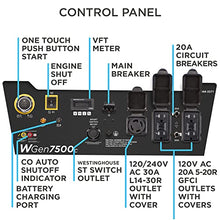 Westinghouse 9500 Peak Watt Home Backup Portable Generator, Remote Electric Start with Auto Choke, Transfer Switch Ready, Gas Powered, CO Sensor
