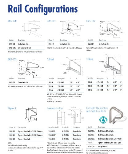 S.R. Smith Artisan Series Pool Ladder 3-Step Polished Stainless Steel