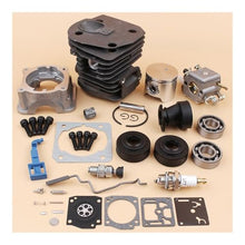 LUZDYJMG Cylinder Pan Carburetor Bearing Oil Seal Choke Throttle Rod 44mm Kit Fit for 340 350 345 Chainsaw Motor Engine Spare Parts