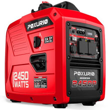 2450 Watt Inverter Generator, 120V Gas Powered Generator Super Quiet, RV Ready/EPA for RV, Camping and Home，Red