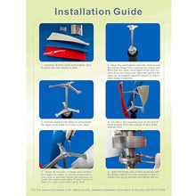 ZXINXIN Vertical Wind Power Turbine Generator Kit 6000W 3 Blades Portable Helix with Controller Nature Power for Marine RV Home Industrial 12V