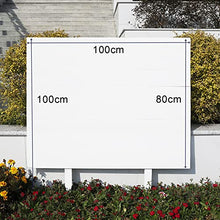 Garden Wooden Fence,Plug-in Tree Decorative Edging Border,Easy DIY Flexible Landscape Lawn Partitions for Patio Pathway,White,10PCS(100X100CM)