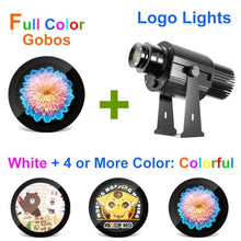 40W LED GOBO Projector LED Custom Image Logo Projector Light with Rotating Glass Gobos for Outdoor Use Company Hotel Restaurant Advertising Signs (with Custom Fullcolor Rotating Glass Gobos)