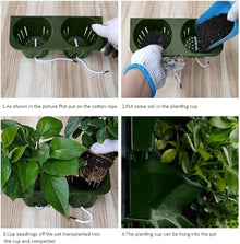 UXIPILBX Vertical Wall Planter,Vertical Ornament Container Decorative Flowerpot Decorative Planter Garden Planting Bags Hanging Planter, Plant Flower Pot Holder Green Herb Wall Decor