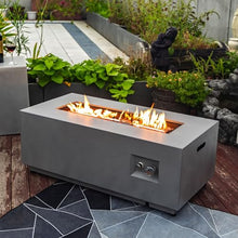 Propane Fire Pit Table Outdoor Gas Heater Steel Patio Fireplace Coffee Dining Bar Conversion Glass Wind Guard Lid Lava Rocks Pulse Ignition Adjustable Flame Tank Holder Cover