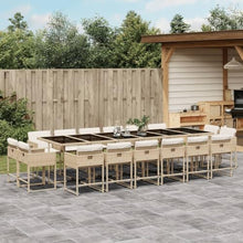 AMBERARD Patio Dining Set Set of 16 Beige Furniture Set