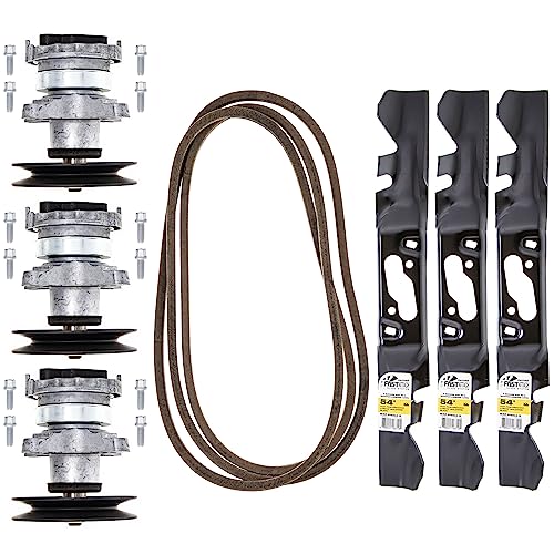 CUB CADET Xtreme Fastattach Blade Spindle Belt Kit 942-01054-X 918-07389A XT2-GX54 954-05025A XT2-SLX54 54" Deck