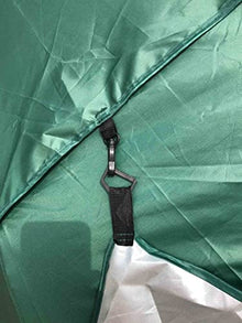 LumaGrove 240cm Beach Umbrella Shelter UPF50+, Fishing Umbrella, 8 Ribs, Sun Shade for Beach and Sports Events(Green)