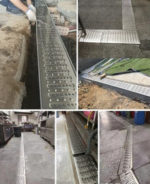 Sewer Drain Cover,Efficient Shower with Porous Grille - U-Shaped Grate for Fast Drainage, Indoor & Outdoor Use
