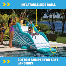 WOW Sports Wiggler Inflatable Sprinkler Slide with Center Bump