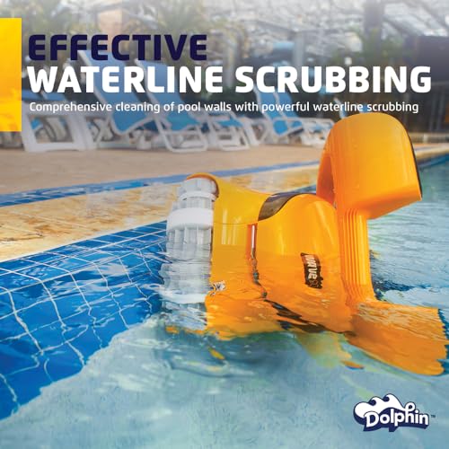 Dolphin Wave 80 Robotic Pool Vacuum Cleaner Yellow