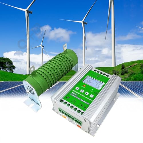 GLBMXDD 2700W Wind Solar Hybrid Charge Controller with LCD Display,48V Automatic Wind and Solar Charge Controller, Solar Wind Power Accessories Intelligent Regulator,2200W