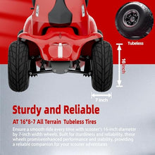 LAGTOM Electric Golf Cart & Mobility Scooter 1000W Candy Apple Red