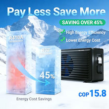 POOLTOHOT Pool Heater for Inground Pools and Above Ground Pool (12000 Gallons), 40000 BTU Electric Pool Heater Build-in Compressor for Heating and Cooling, Pool Heat Pump with Smart WiFi Control