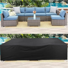 Furniture Cover Outdoor Patio Garden Waterprof Set Furniture Rain And Snow Chair Sofa Table Cover(Black,140x140x140cm)