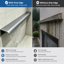 ERRULAN Wall Flashing Trim, Rainwater Diverter for Vertical Surfaces