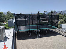 Galactic Xtreme Gymnastic Rectangle Trampoline 10x20 FT with Net Green