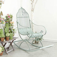 ELUKHT Metal Swing Garden Bench, Cast Iron Metal Garden Furniture Rocking Chair, Rocking Chair Park Bench, for porches and Living Rooms Weatherproof Swinging Garden Armchair