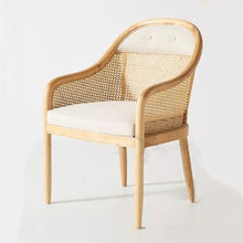 Office Kitchen Armrest Dining Chair Rattan Outdoor Ergonomic Wooden Party Furniture
