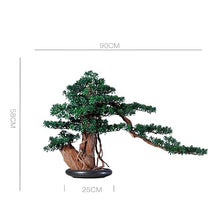 MVUYO Bonsai Indoor Simulation of Green Plant Potted Living Room Floor Housewarming Gift Decoration