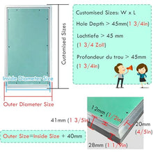 28x48 24x44 30x40 16x40 Mobile Home Water Heater Access Door, Big Inspection Revision Doors Panel with Aluminum Frame, Flush-Mounted Drywall Hole Cover(23x40in)