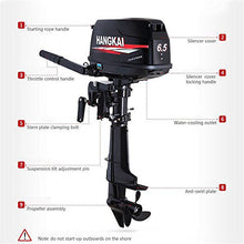 TFCFL 6.5HP 4-Stroke Outboard Motor Black