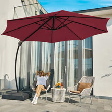 144'' Cantilever Umbrella with Crank Lift , Counter Weights Included