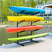 Teal Triangle Freestanding G-Watersport 4 Kayak and SUP Outdoor Storage Rack Black