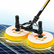 ERoomQ Solar Panel Cleaning Tool, Photovoltaic Panel Cleaner with 3.5M/11Ft Telescopic Pole, Mains Powered, for Roof Solar Panels,Mains Electricity-3.5M/11Ft