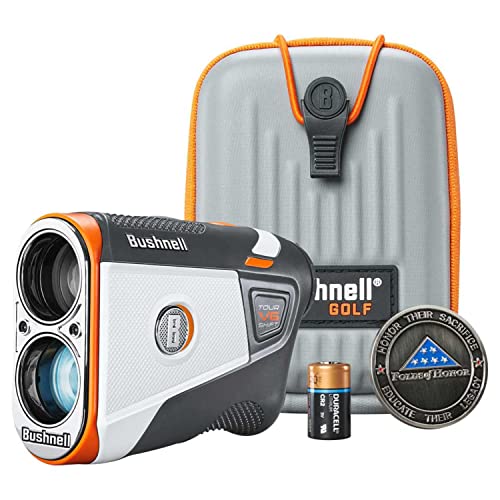 Wearable4U Bushnell Tour V6 Shift Patriot Pack Laser Golf Rangefinder Bundle + Extra Battery