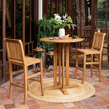 Cambridge Casual Costa Wood Bar Outdoor Dining Chair Set of 2