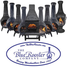 The Blue Rooster Casita Grill Chiminea Outdoor Fireplace Wood Burning Firepit and Pizza Oven