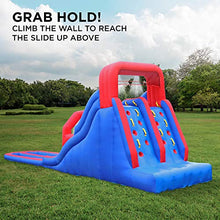 SUNNY & FUN Dual Splash Inflatable Water Racing Slide Park Blue/Red