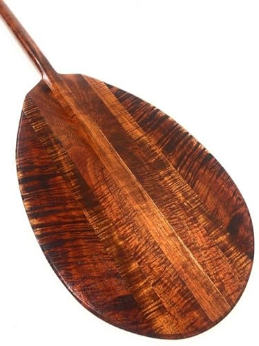 Tikimaster Ultimate Burl Curl Koa Paddle 60 in Steersman Hawaiian Yellow
