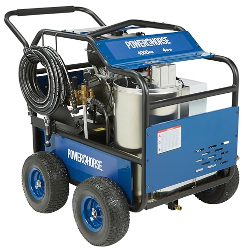 Powerhorse Gas Hot Water Pressure Washer with Diesel Heater, 4,000 PSI