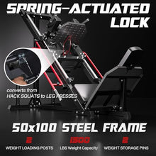Mappding Leg Press Machine Hack Squat Equipment Red