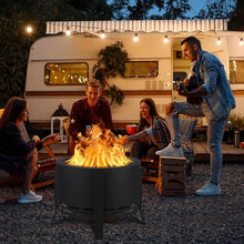 LinTimes 26in Smokeless Fire Pit Carbon Steel