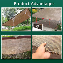 Sun Shade Cloth Privacy Screen, Sun Shade Cover Net Mesh Tarp with Grommets, Resistant Garden Sun Shade Netting, for Greenhouse, Plant Cover, Chicken Coop, Patio