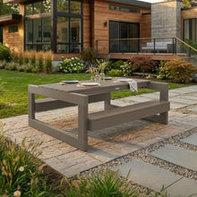 highwood Monroe Modern Picnic Table, Woodland Brown
